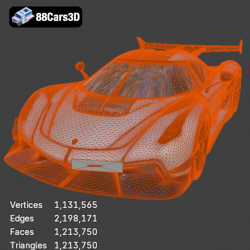 Koenigsegg Jesko 2020 3D Model