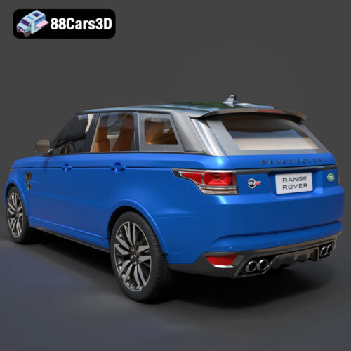 Land Rover Range Rover Sport SVR 2015 3D Model