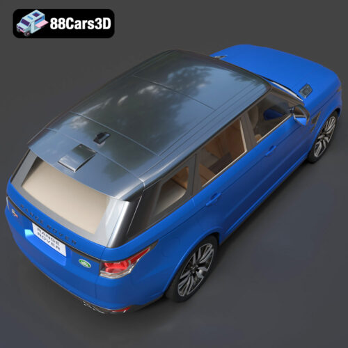 Land Rover Range Rover Sport SVR 2015 3D Model