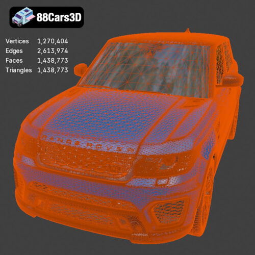 Land Rover Range Rover Sport SVR 2015 3D Model