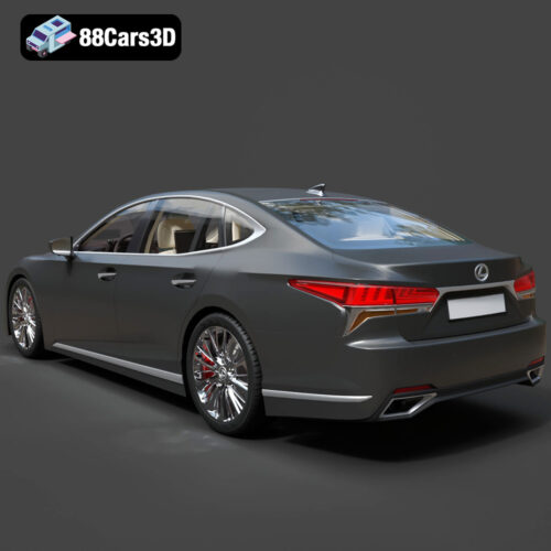 Lexus LS 500 2018 3D Model