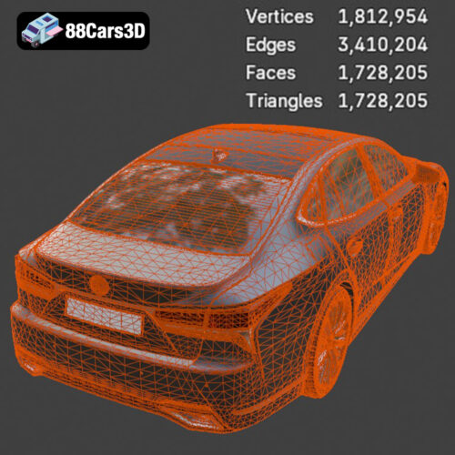 Lexus LS 500 2018 3D Model