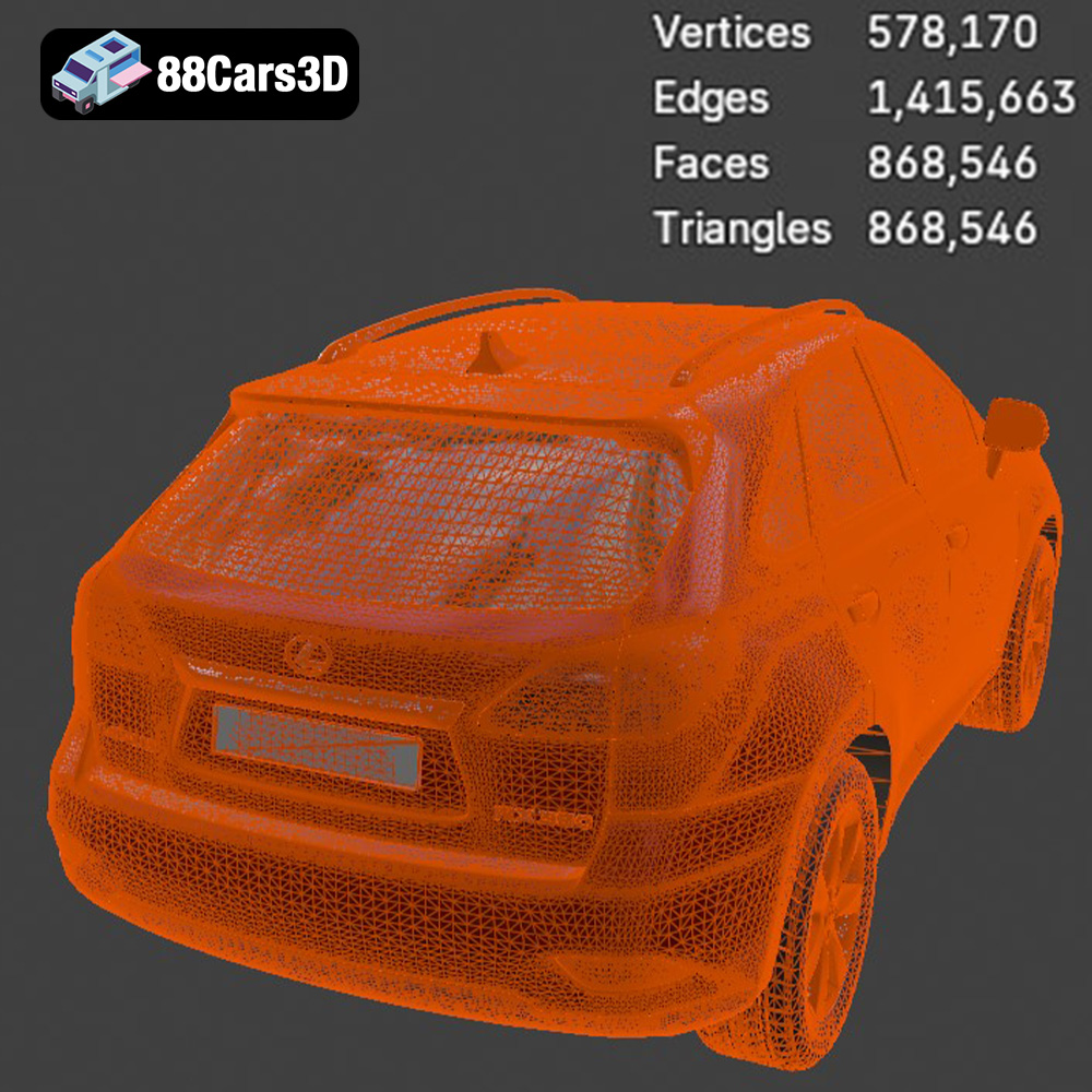 Lexus RX350 2010 3D Model