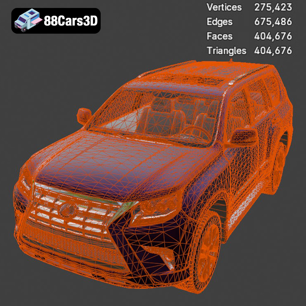 Lexus GX460 2014 3D Model