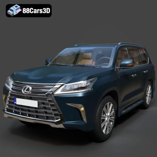 Lexus LX Mk3f J200 2016 3D Model