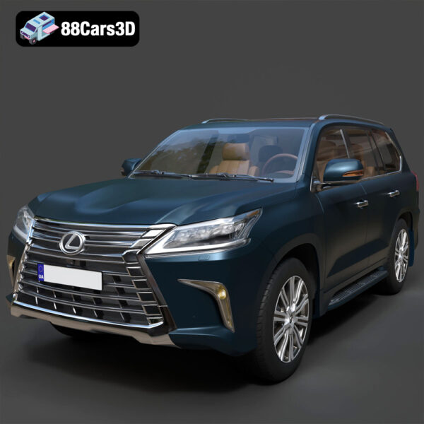 Lexus LX Mk3f J200 2016 3D Model