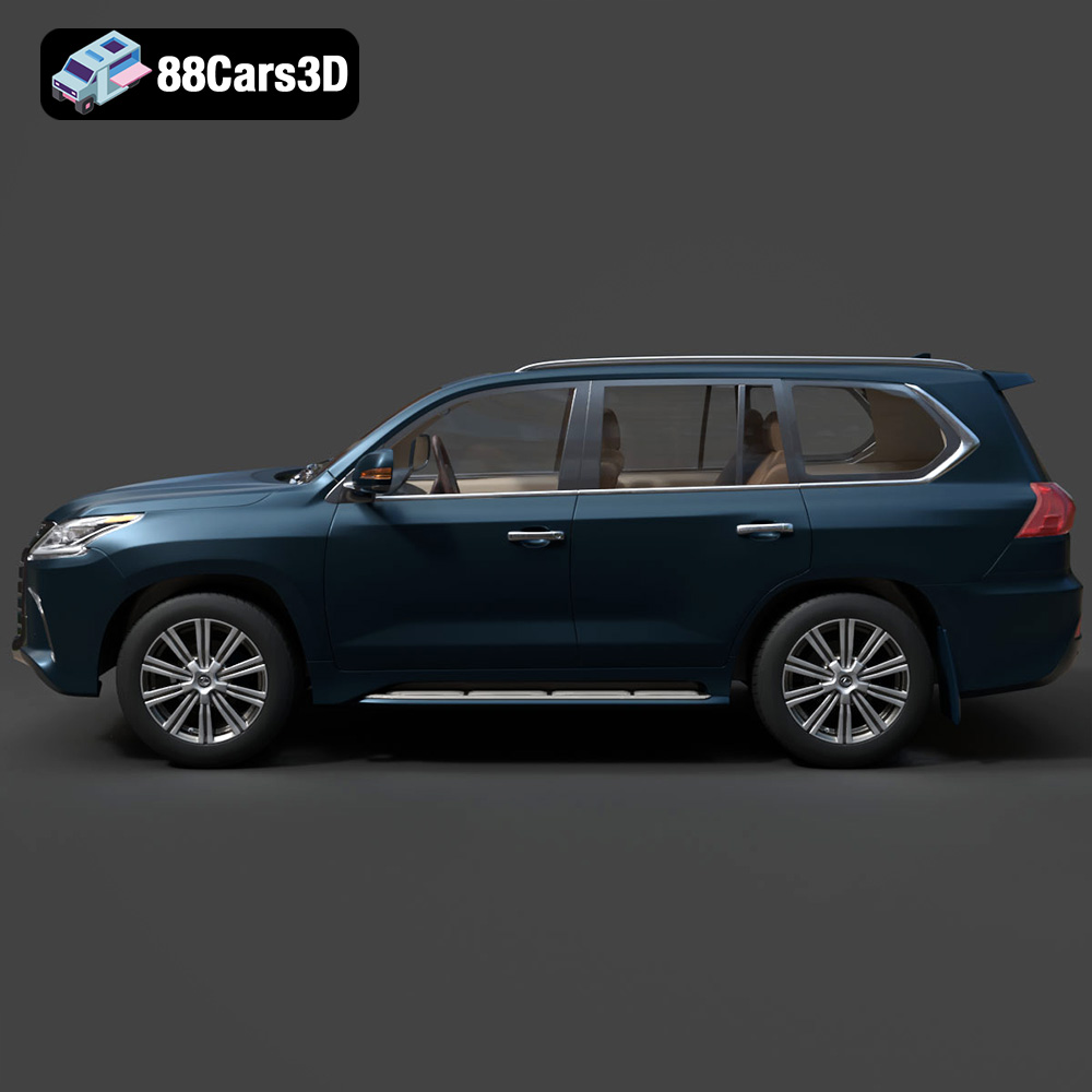 Lexus LX Mk3f J200 2016 3D Model