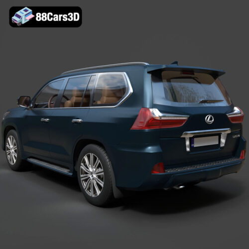 Lexus LX Mk3f J200 2016 3D Model
