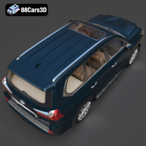 Lexus LX Mk3f J200 2016 3D Model