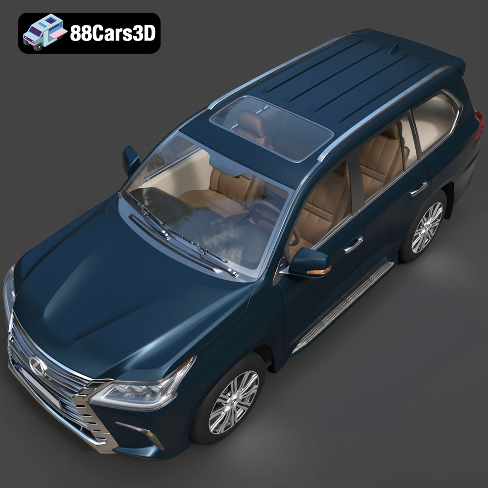 Lexus LX Mk3f J200 2016 3D Model