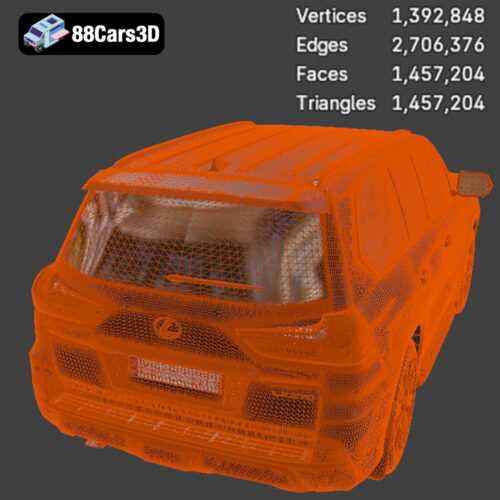 Lexus LX Mk3f J200 2016 3D Model