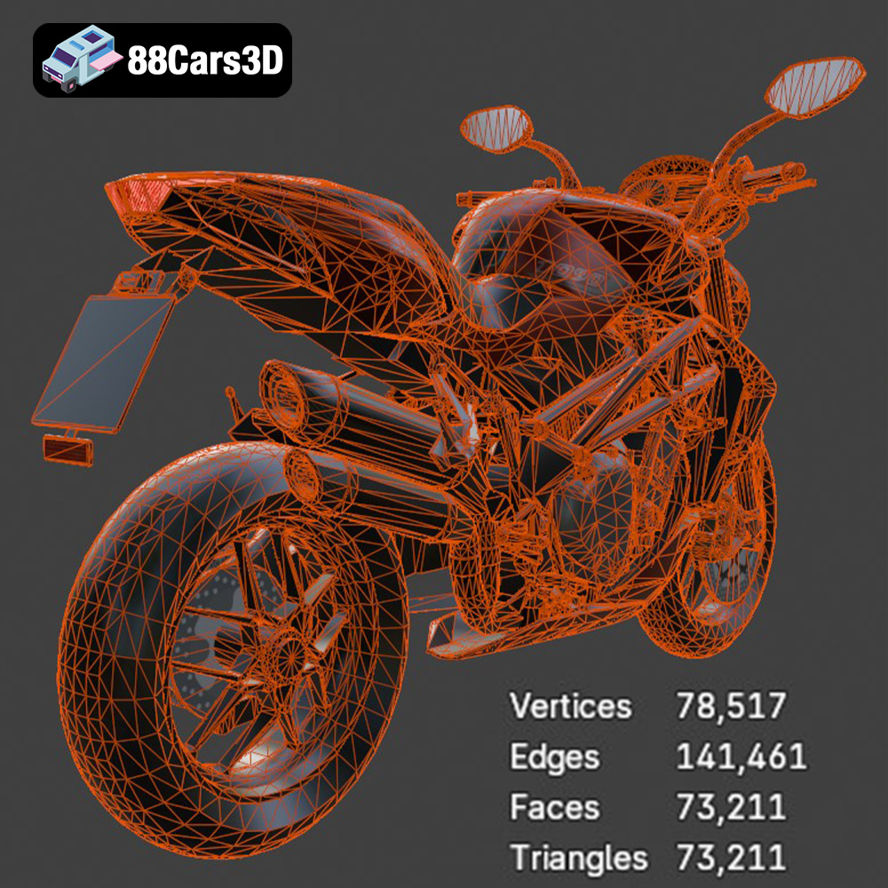 MV Agusta Brutale 1090 R 3D Model