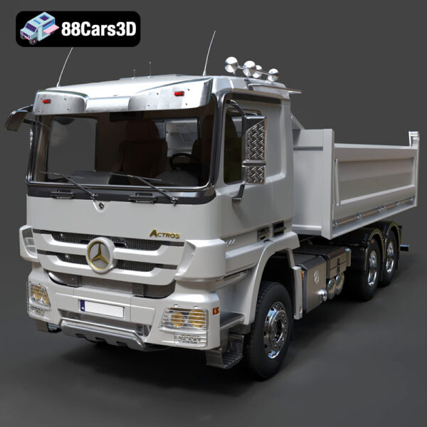 Mercedes-Benz Actros Tipper 3-Axle 2011 3D Model