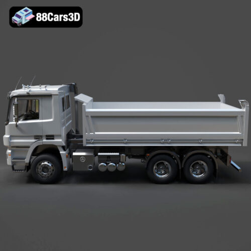 Mercedes-Benz Actros Tipper 3-Axle 2011 3D Model