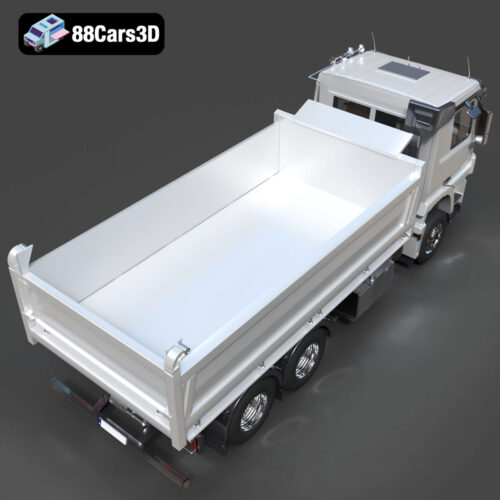 Mercedes-Benz Actros Tipper 3-Axle 2011 3D Model