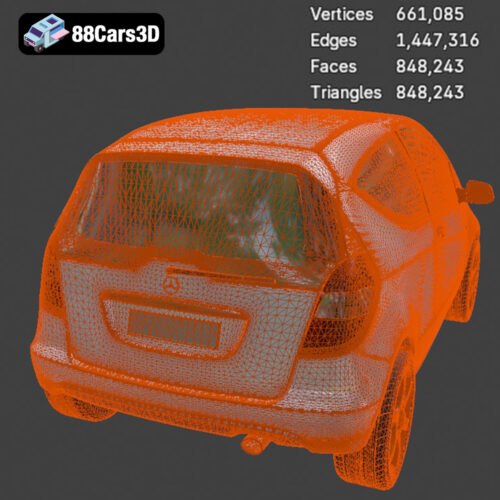 Mercedes-Benz A-Class 3-Door 2010 3D Model