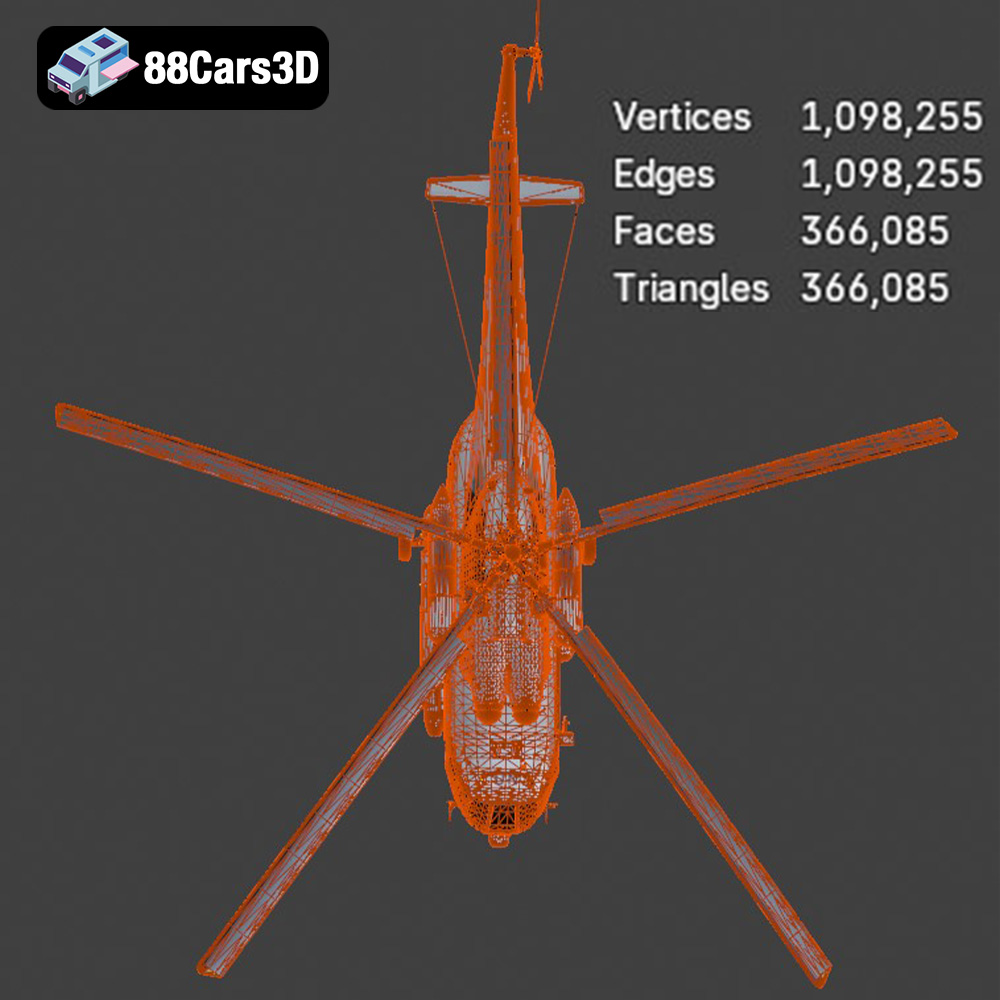 Mil Mi-8MTV-UN 3D Model