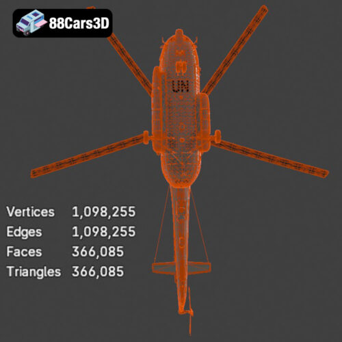 Mil Mi-8MTV-UN 3D Model