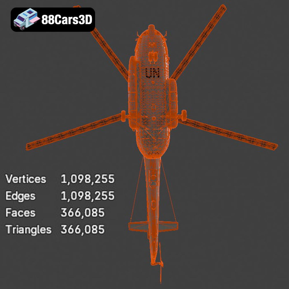 Mil Mi-8MTV-UN 3D Model