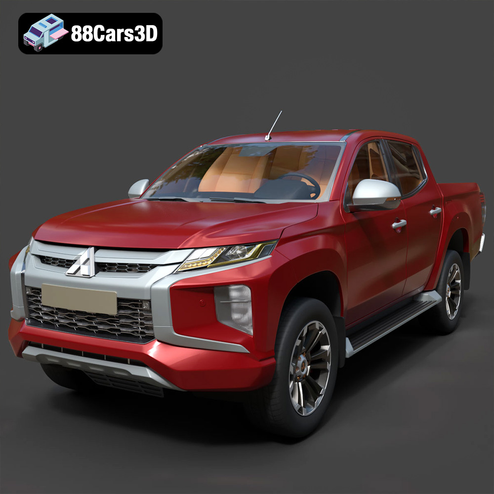 Mitsubishi L200 Crew Cab 2019 3D Model