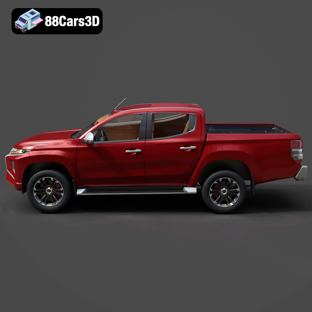 Mitsubishi L200 Crew Cab 2019 3D Model