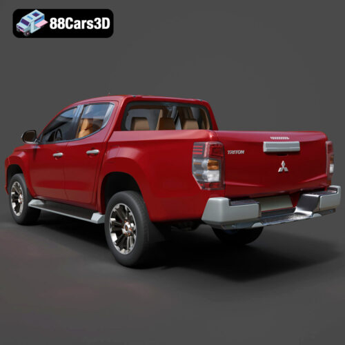 Mitsubishi L200 Crew Cab 2019 3D Model