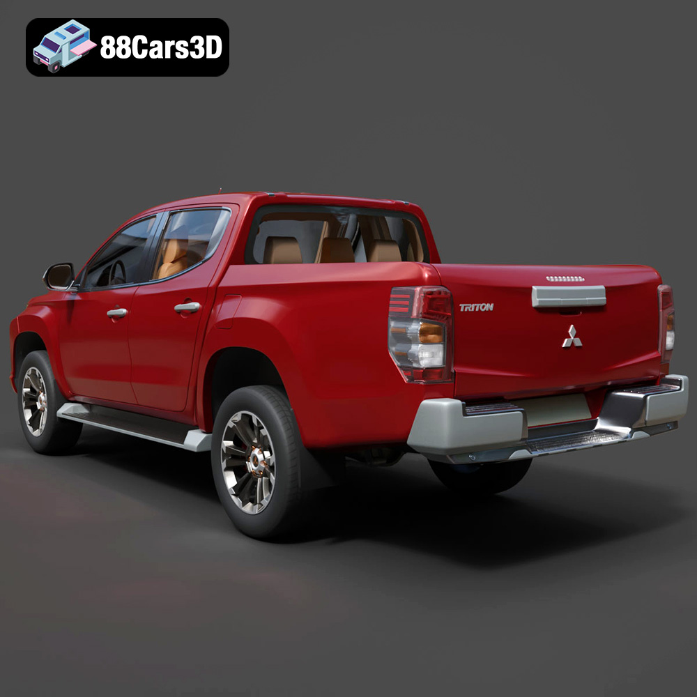 Mitsubishi L200 Crew Cab 2019 3D Model