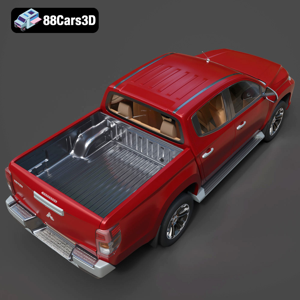 Mitsubishi L200 Crew Cab 2019 3D Model