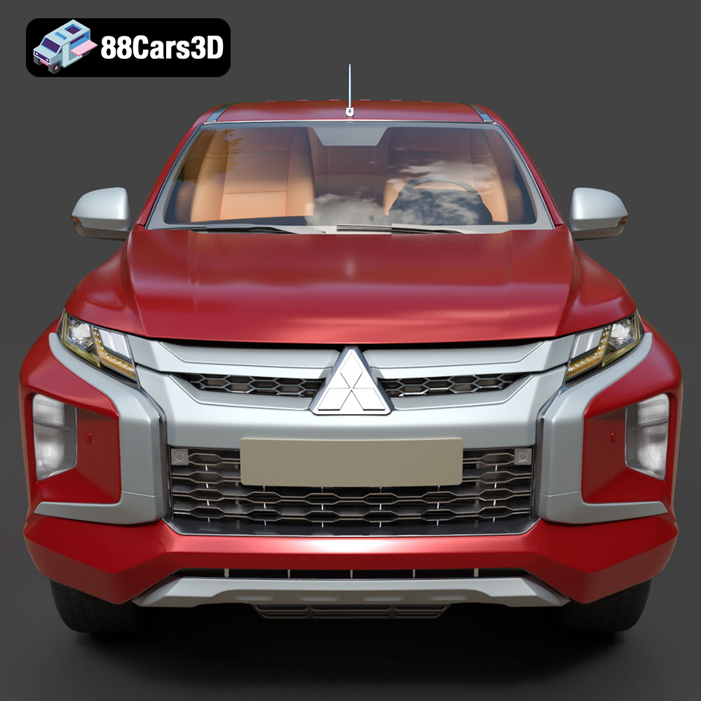 Mitsubishi L200 Crew Cab 2019 3D Model