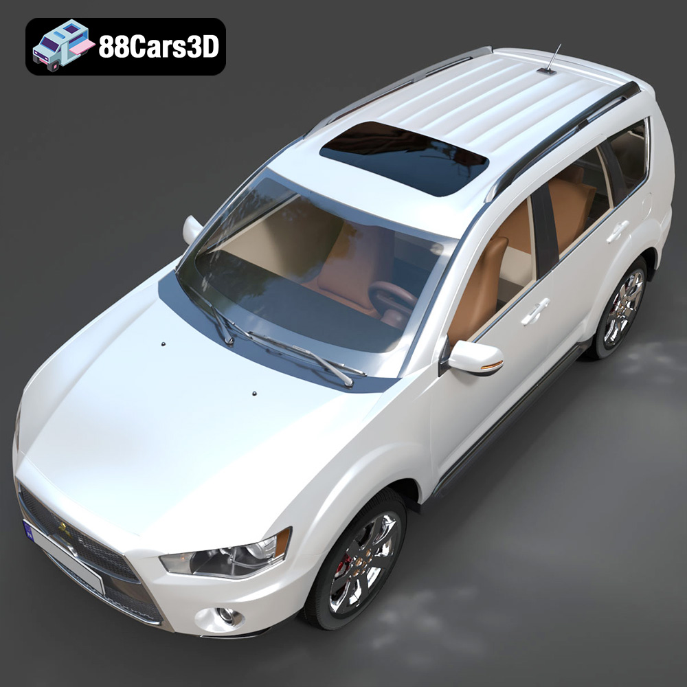 Mitsubishi Outlander GT 2010 3D Model