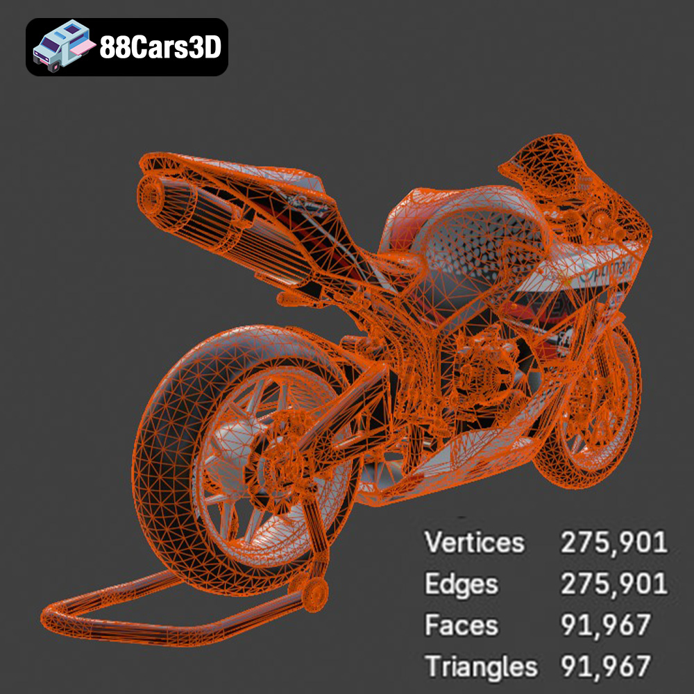 Honda CBR600RR 3D Model