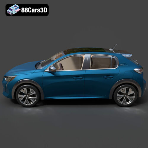 Peugeot 208 2020 3D Model