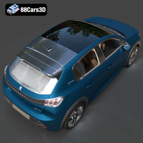 Peugeot 208 2020 3D Model