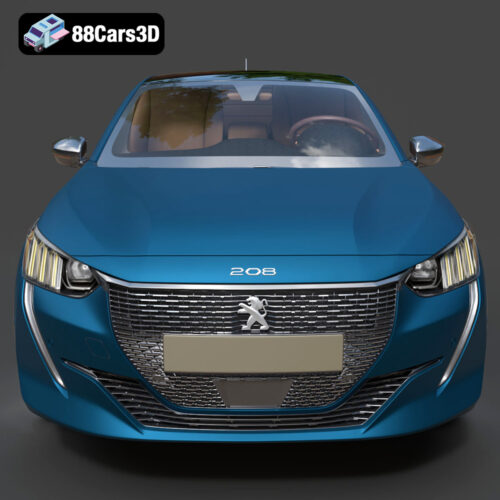 Peugeot 208 2020 3D Model