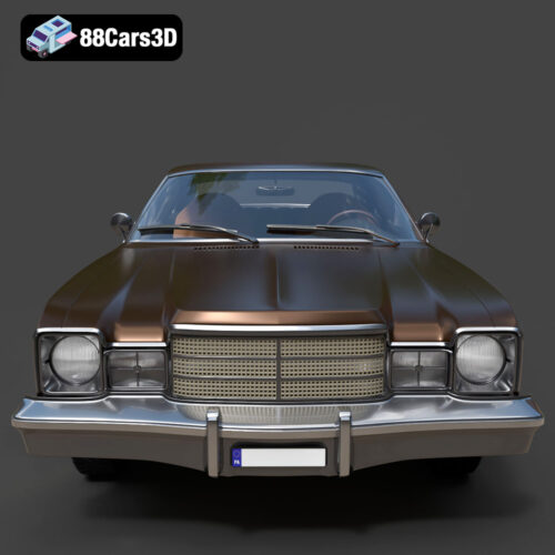 Plymouth Volare Coupe 1977 3D Model