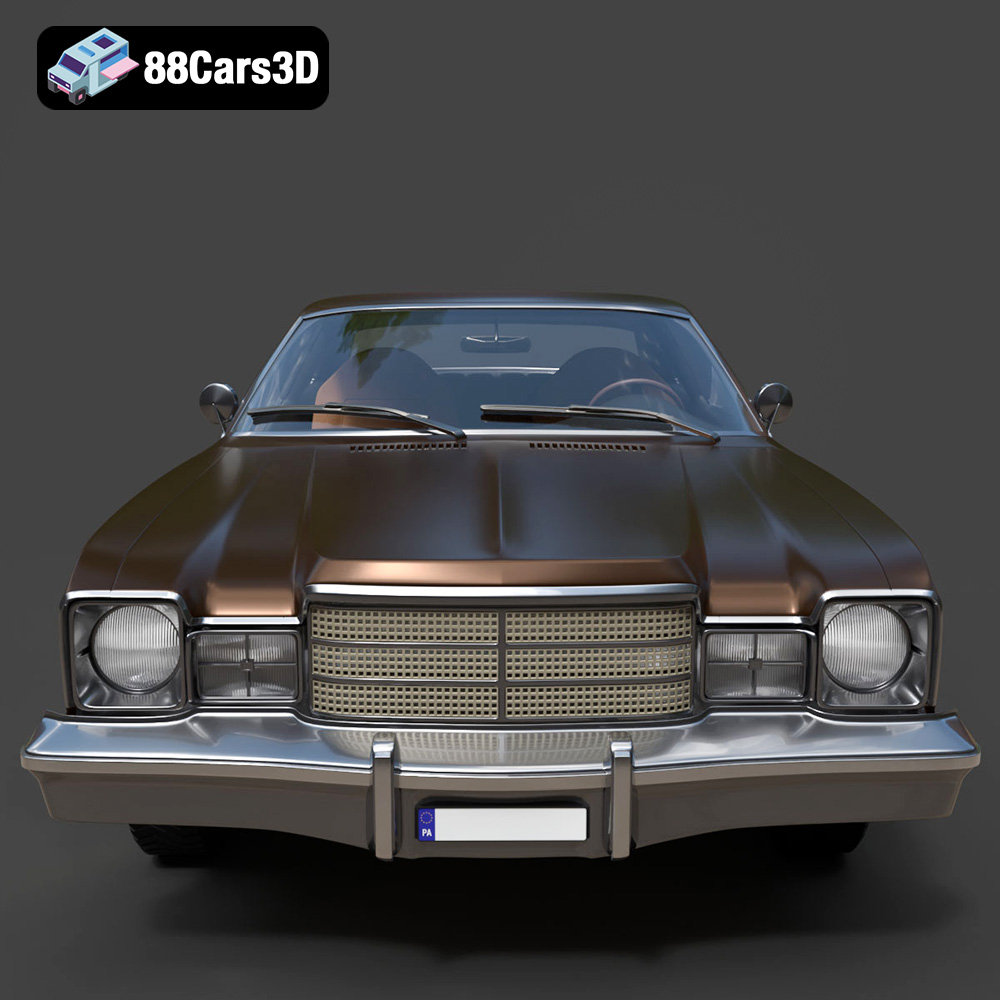Plymouth Volare Coupe 1977 3D Model