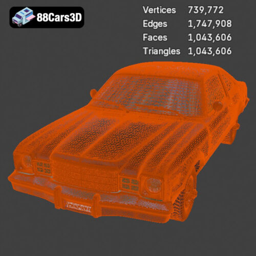 Plymouth Volare Coupe 1977 3D Model