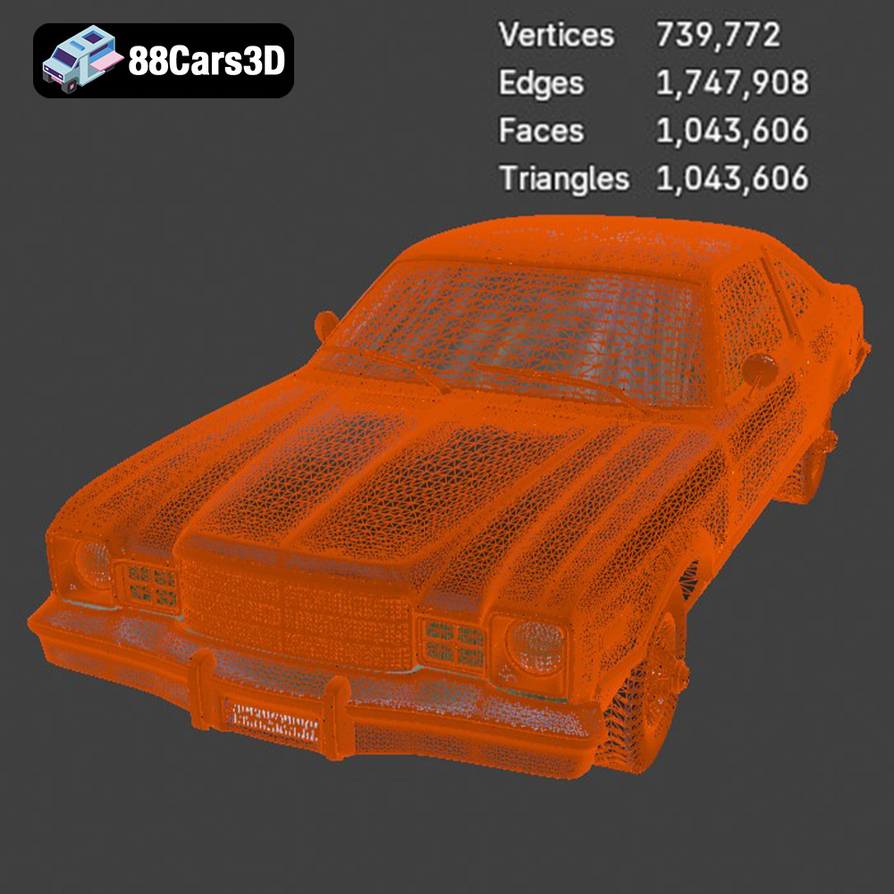 Plymouth Volare Coupe 1977 3D Model