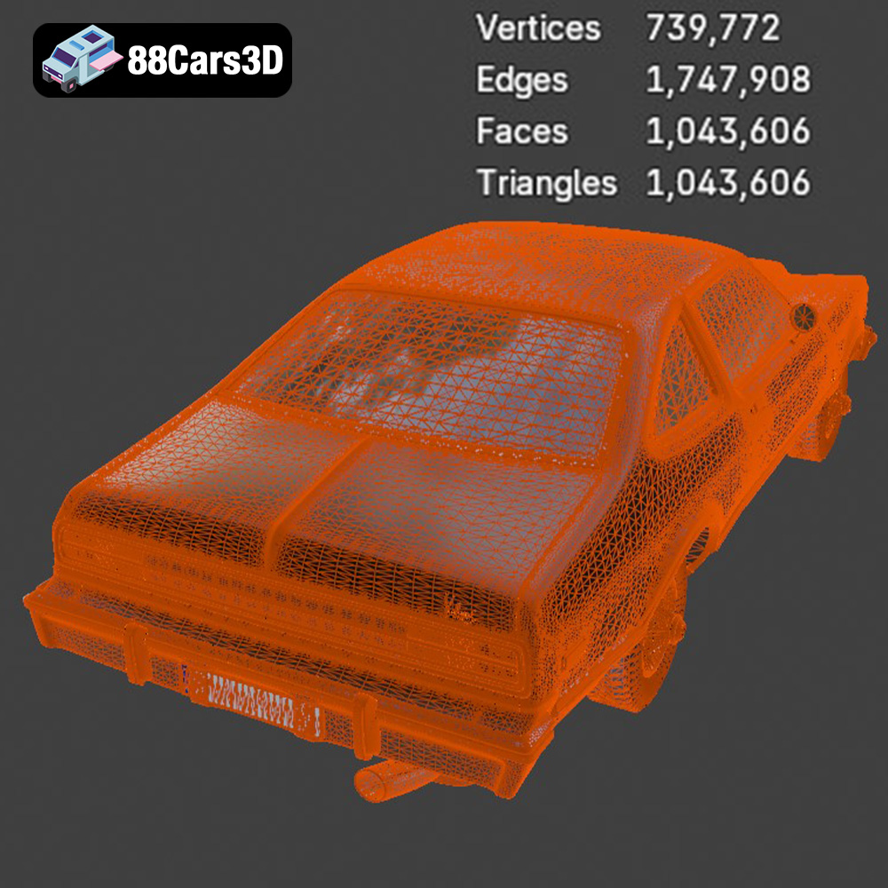 Plymouth Volare Coupe 1977 3D Model