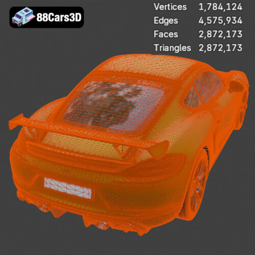 Porsche 718 Cayman GT4 2020 3D Model