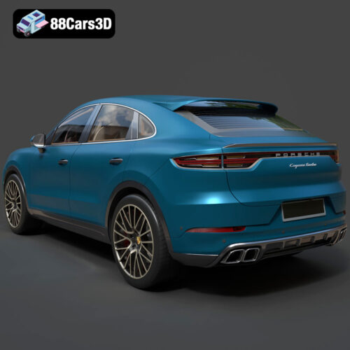 Porsche Cayenne Turbo Coupe 2020 3D Model