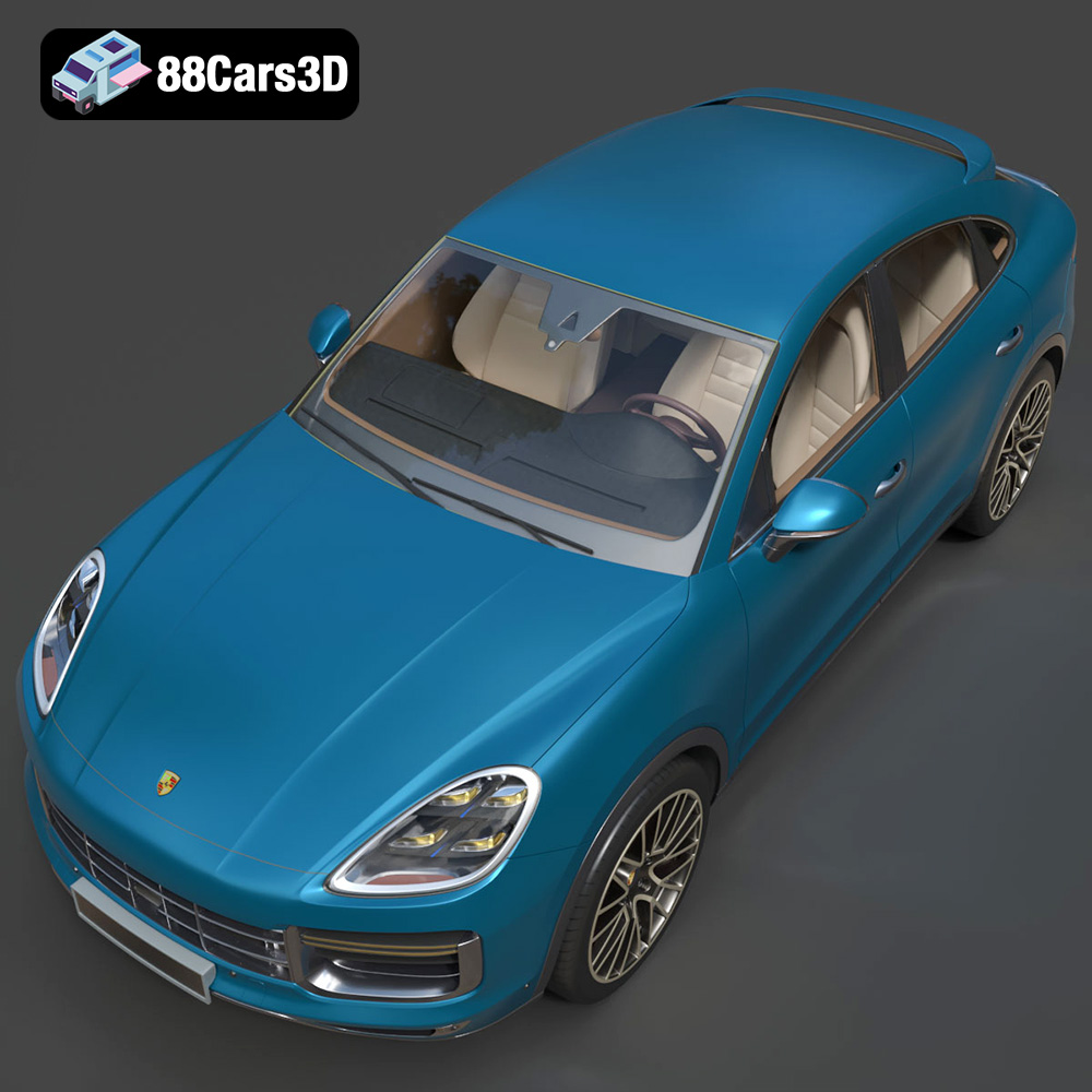 Porsche Cayenne Turbo Coupe 2020 3D Model