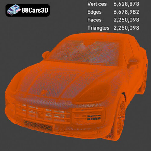Porsche Cayenne Turbo Coupe 2020 3D Model