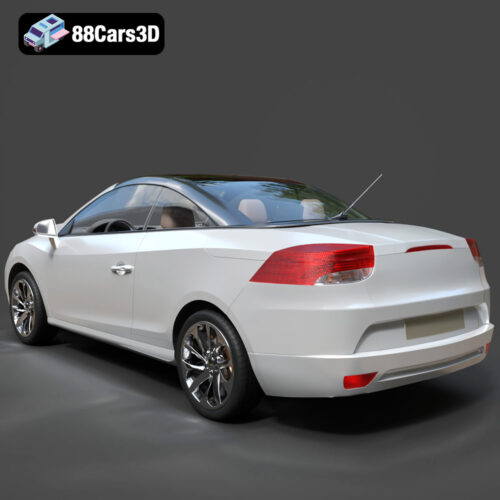 Renault Megane CC 2011 3D Model