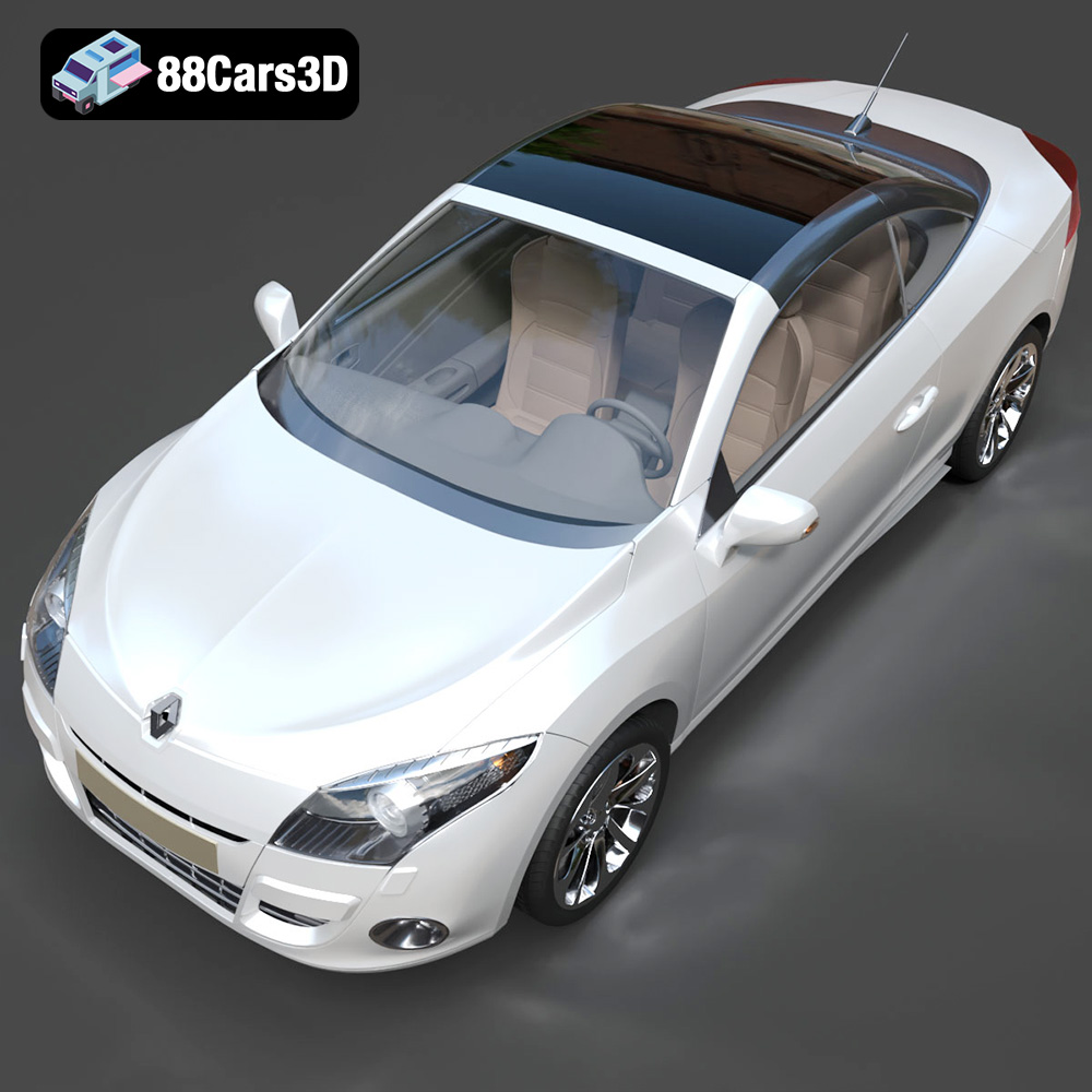 Renault Megane CC 2011 3D Model