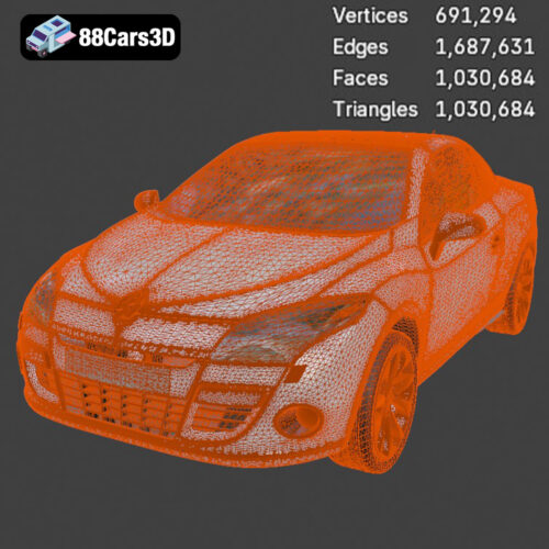 Renault Megane CC 2011 3D Model