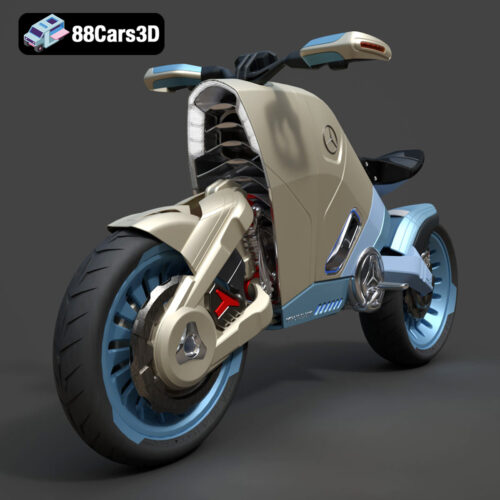 SMARANZA Mercedes Concept Electrical Motorcycle 3D Model