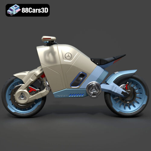 SMARANZA Mercedes Concept Electrical Motorcycle 3D Model