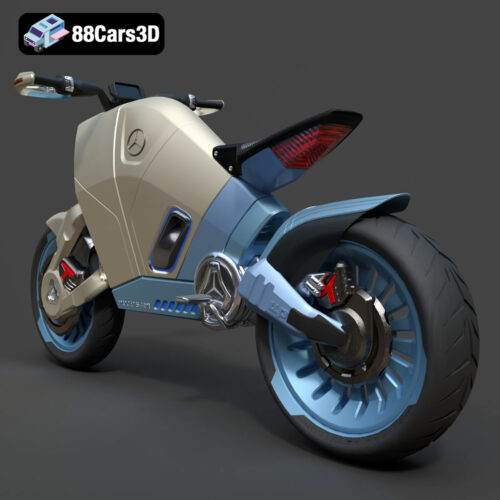 SMARANZA Mercedes Concept Electrical Motorcycle 3D Model