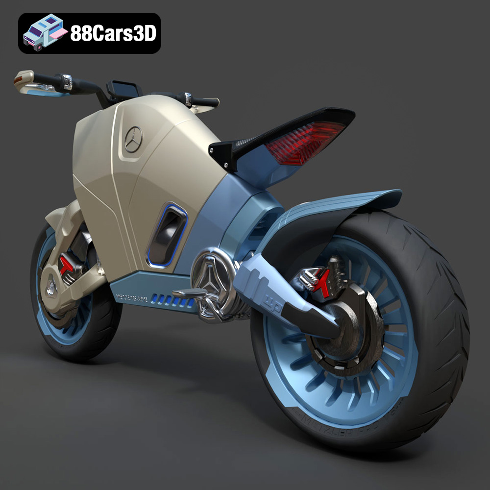 SMARANZA Mercedes Concept Electrical Motorcycle 3D Model
